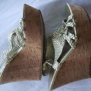 Leather Carlos Santana Wedges